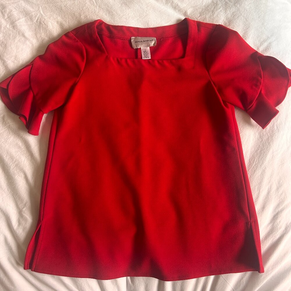 DONNA MORGAN Square Neck Top